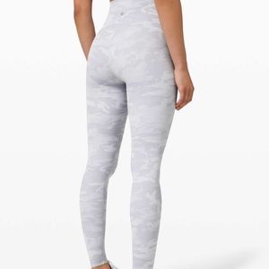 Lululemon White Wunder Train Leggings